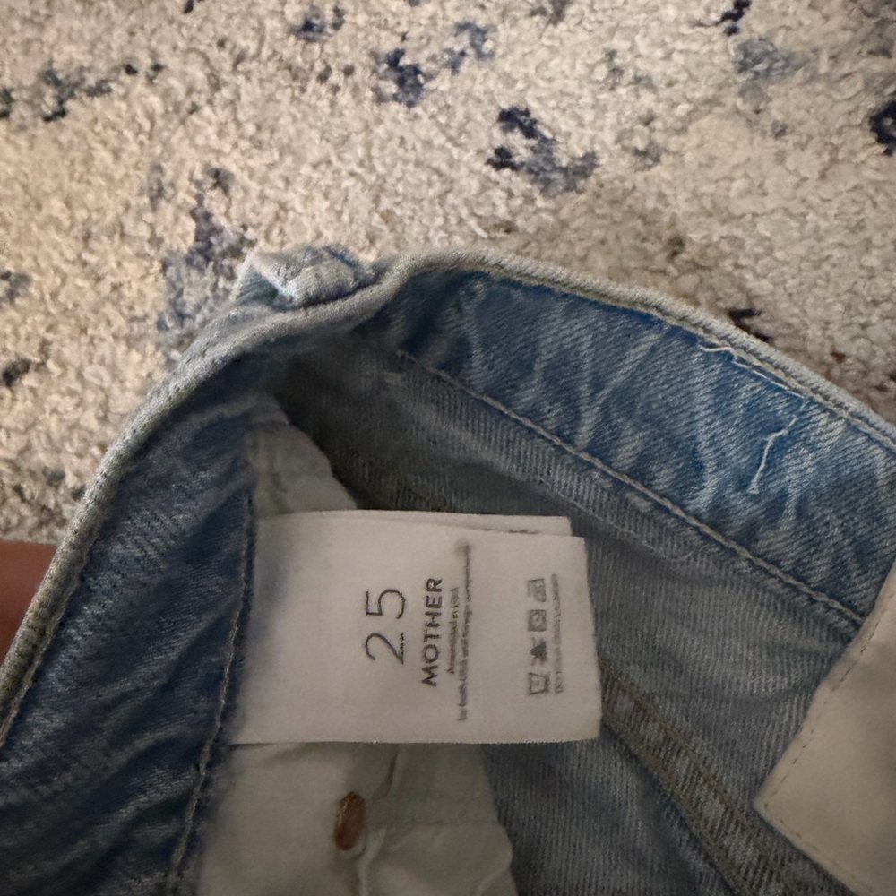 MOTHER High Rise Light Blue Jeans - Picture 3 of 5